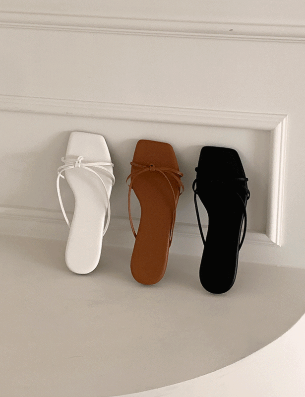 슬림끈 쪼리 슬리퍼 -shoes *3color